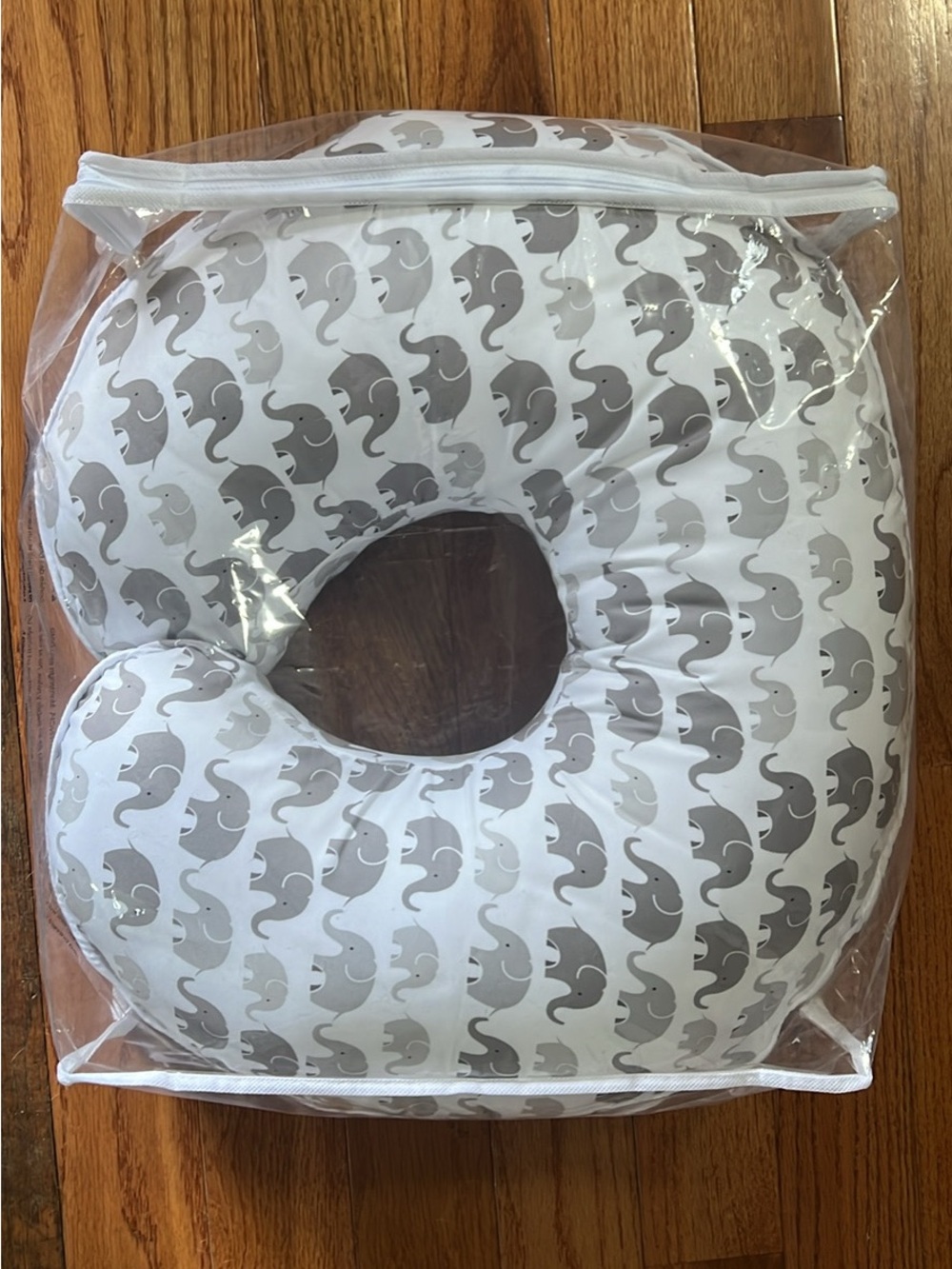 Grey Elephant Nursing Pillow